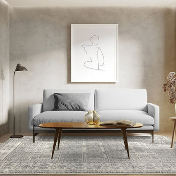 Nova NV33 Tribal Modern Abstract Durable Easy-Care Polypropylene Short Pile Pale Grey/Charcoal Grey/Ivory/Stone Rug-Asiatic Carpets-Rug Love - The Most Loved Rug Store